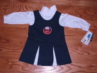   York Islanders Cheerleader Dress Girls Toddler Size 4T Cheerleading