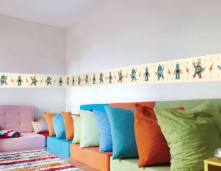   Julius Monkey Robot Wall Borders Wallpaper Decals Children Bedroom