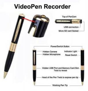   720*480 AVI Pen Camera DVR Audio Video MINI Hidden Camera Recorder A