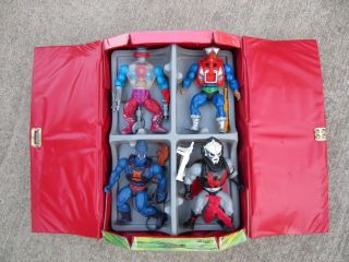 He Man Masters of The Universe Vintage LOT of 8 FIGURES with case MOTU