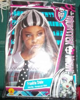 Monster High Frankie Stein Child Wig Sz 8+ New