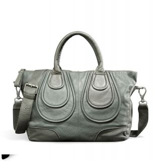 New Authentic Liebeskind Berlin Vintage Grey Helene Shoulder Handbag