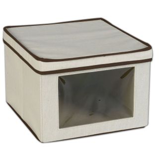   Canvas Storage Box & Window For Home Organization Decor Safety NEW