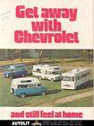 1972 Chevrolet Motorhome RV Van Camper Brochure