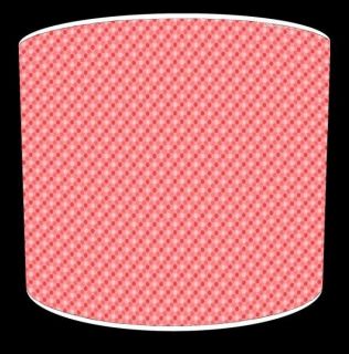Red and Pink Polka Dot Pattern Drum Lamp Shades Ceiling Light Table 