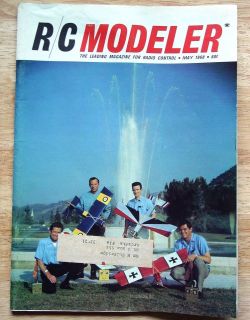 May 1968 RC MODELER MAGAZINE Gee Bee Sportster Das Liddle Stik Lazy 