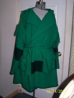 Capote coat xlg green with black stripe Black Friday Special Price