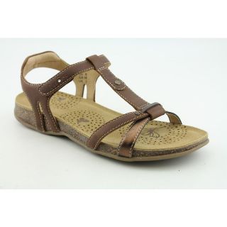 Taos Vision Womens Size 6 Brown Open Toe Leather Comfort Sandals Shoes