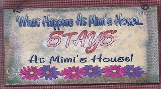   AT MIMIS HOUSE SIGN PLAQUE ANY GRANDMA NAME AVAILABLE YOU CHOOSE