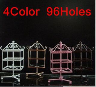 NEW 4Color HOT Princess Rotating Earring Display Jewelry Holder 96 