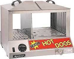 Adcraft Hot Dog Steamer ~ HDS 1000W ~ 100 Hot Dog Capacity