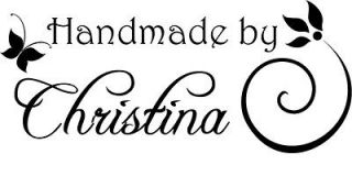 Personalized Custom Made Name Mounted Rubber Stamp RE16