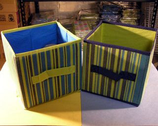 Two (2) Decorative Storage Boxes 7.5x7.5x7 Non Woven Home Decor Box 