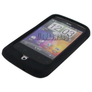   SILICONE CASE COVER POUCH + SCREEN PROTECTOR FOR HTC WILDFIRE A3333 G8