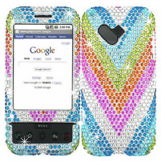   DIAMOND BLING CRYSTAL FACEPLATE CASE COVER FOR HTC ANDROID G1 DREAM