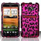   Sprint HTC EVO 4G LTE Hot Pink Leopard Cheetah Hard Case Phone Cover