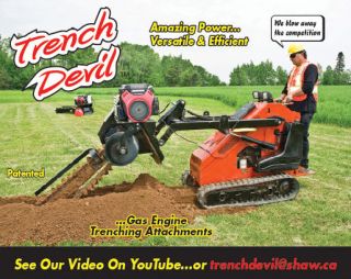 NEW Gas Engine Trenching Attachment fits Ditch Witch, Toro, Bobcat 