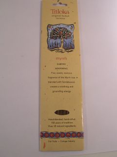   Original Herbal Myrrh Incense Sticks   Meditation   Earthy Fragrance