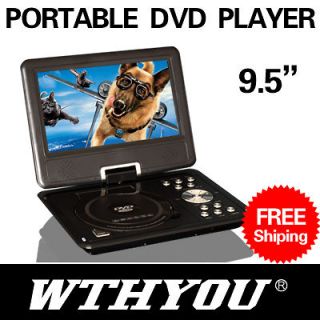   PORTABLE CAR DVD PLAYER USB & SD GAME AV IN & OUT FM TV RADIO
