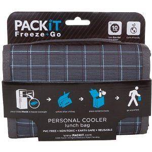  Cooler Lunch Bag PackIt Freeze No Ice Needed PLAID 2DaysShip