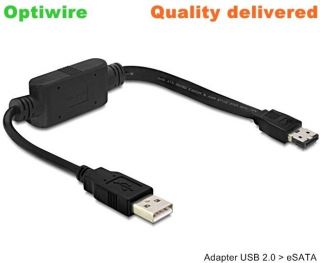 USB 2.0 to eSATA e SATA Cable Adapter Connector e SATA Plug & Play 0 