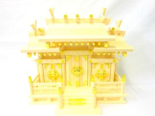 KAMIDANA Japanese Shinto Shrine miniature god shelf 3 doors JINJA 