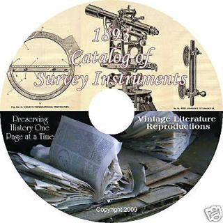 1893   Mahn & Co Catalog of Survey Instruments on CD