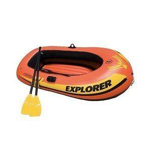 New Inflatable Calm Water 2 Person Boat Set Lake Raft Float w Oars 