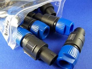 Newly listed Lot of 20 speakon speaker cable plugs connectors 4 pole 
