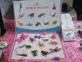 10 x BEADING KITS, ANIMAL INSECT CHARMS, BEADS PROJECTS,MASCOTS PETS 