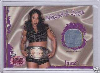 JAZZ EVENT USED MAT WWE WRESTLING CARD
