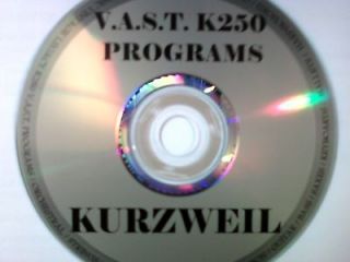 Native Kurzweil V.A.S.T K250 CLASSIC LEGACY SYNTH Files ~ K2XXX/K25XX 