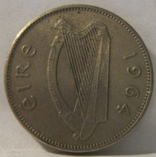IRELAND Irish Coin 6 Pence 1964 K&K #H0519 WOLFHOUND