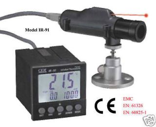 IR 91 501 Panel IR Laser Thermometer Infrared Industrial Temperature 