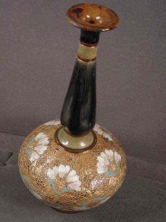 Antique Royal Doulton Chine Bottle Vase with Narrow Neck, #6116, 1903 