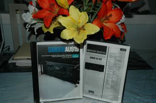 Sansui AU 919 Integrated Amplifier Service Manual & Color Brochure 