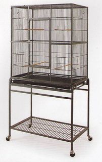   Bird Cage Parrot Cages Cockatiel 32x20x53 Wrought Iron Flight Cage