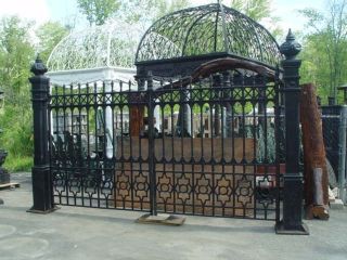SOLID CAST IRON VICTORIAN STYLE DRIVEWAY GATES #W2A