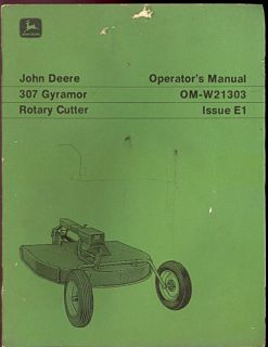 JOHN DEERE 307 GYRAMOR ROTARY CUTTER MOWER