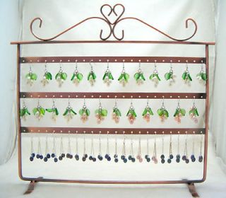   Cooper Metal 64 holes for Earrings Display Jewelry Holder Stand Shelf