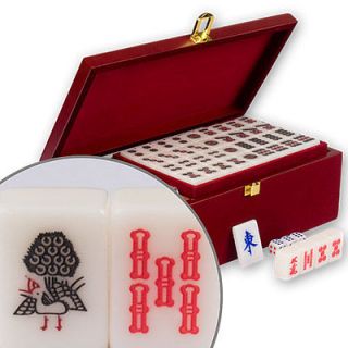 Japanese Riichi Mahjong Mah Jong Game White Tile Set
