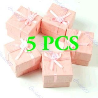 Pcs Jewellery Jewelry Gift Box Case for Ring Square Pink