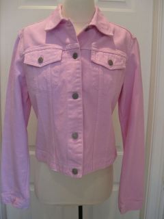 SISLEY PINK JEAN JACKET SIZE M, MADE IN ITALY