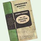 JOHN DEERE No 44 TRACTOR PLOW JD OWNER OPERATORS MANUAL MOLDBOARD 