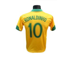 Brasil   Ronaldinho Shirt Kids Junior Jersey Trikot Brazil