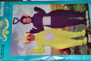   TELETUBBIES COSTUME cut SEWING PATTERN 5792 SEW 2 3 4 TODDLER only