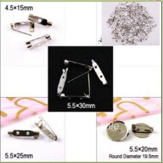   Silver Tone Brooch Back Bar Pins Jewelry Accessories Size Choose