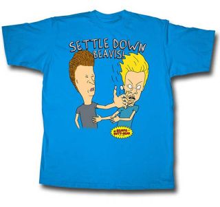Beavis And Butthead Settle Down Cartoon TV Show Adult T Shirt Tee