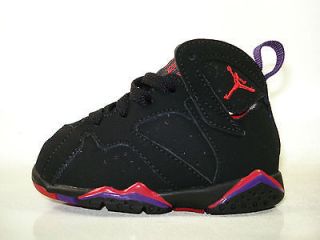Air Jordan Retro 7 Raptors (TD) Black / Red / Purple [304772 018 