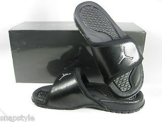 New AIR Jordan Hydro 2 Black/Metallic Silver 312527 001 Sandals Chrome 